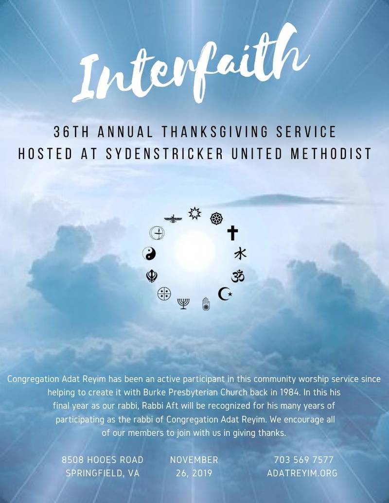 Banner Image for 36th Annual Interfaith Thanksgiving Service
