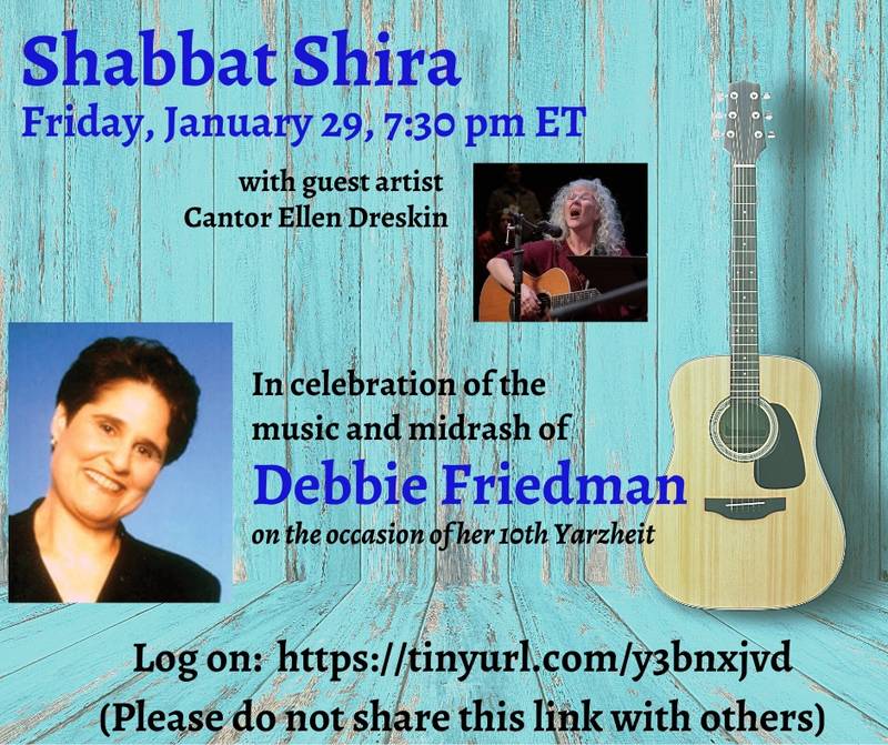 Banner Image for Shabbat Shira with Cantor Ellen Dreskin